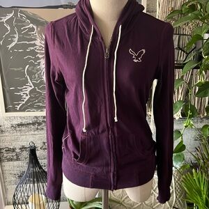 American Eagle Outfitters Purple zip up hoodie.